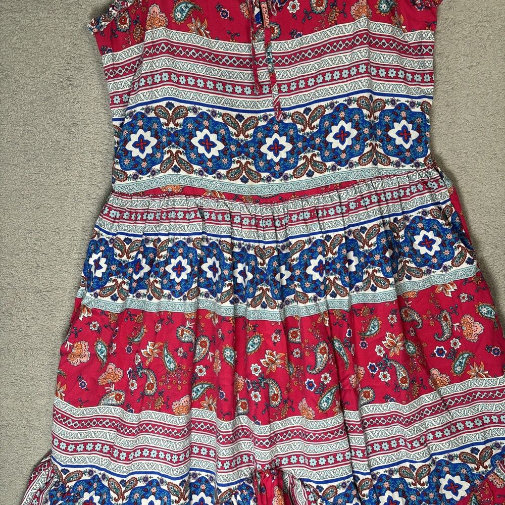 Wrangler Retro Dress Women’s Size S Cottagecore Prairie Southwestern Boho Ranch - Picture 3 of 11